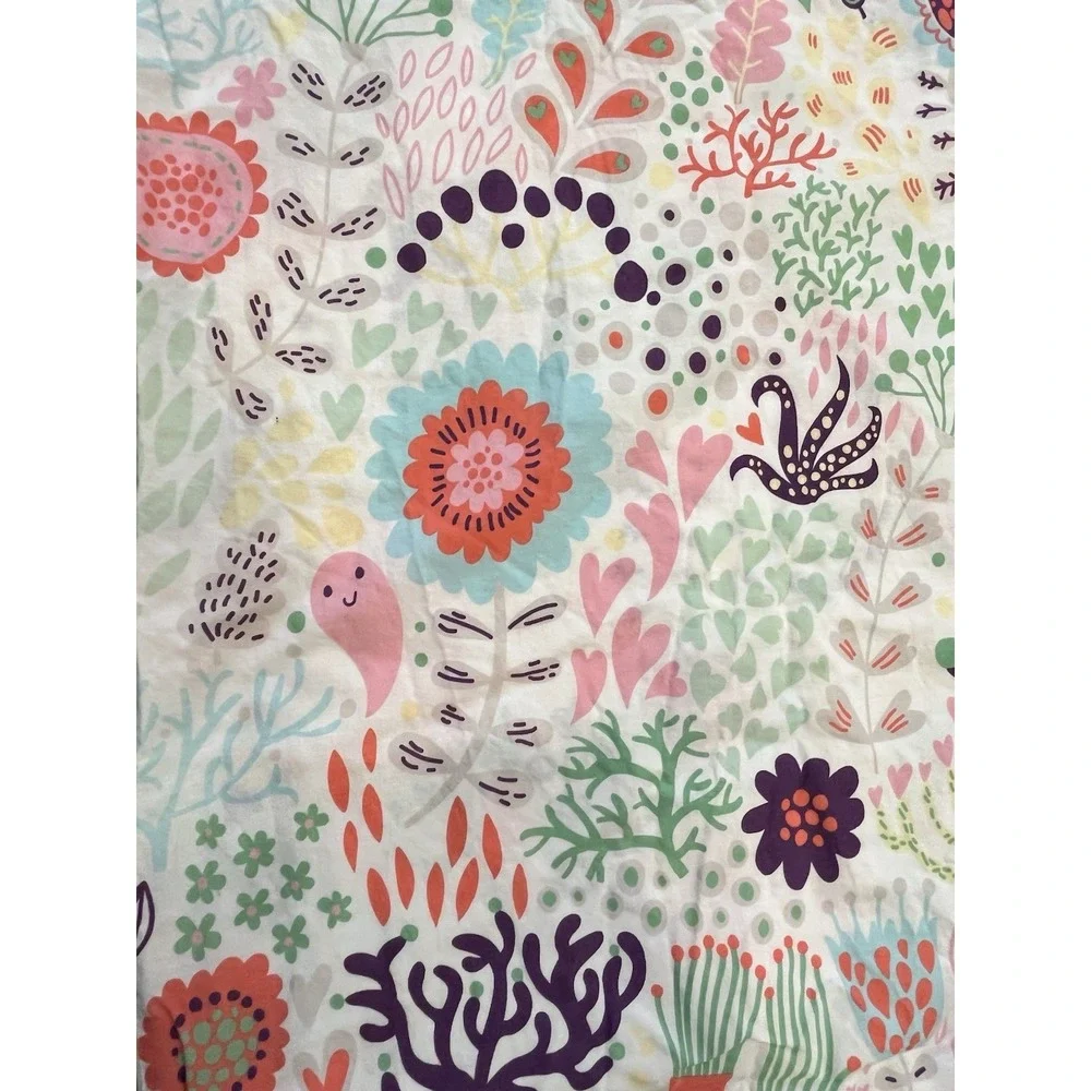 Pottery Barn Kids Margherita Missoni Duvet Cover Full-Queen Colorful Coral Sea